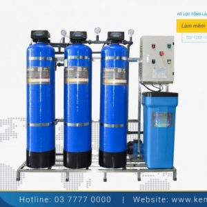 Hệ thống lọc nước tổng làm mềm 3 cột composite van tự động 1500LH