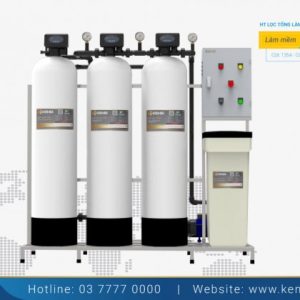 Hệ thống lọc nước tổng làm mềm 3 cột composite van tự động 2000LH
